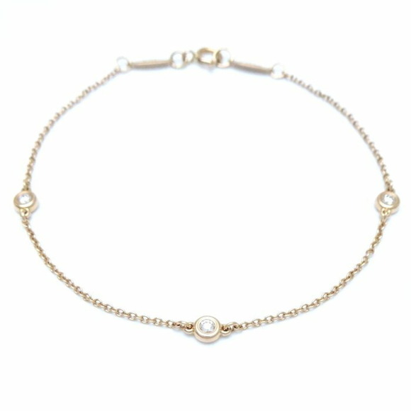 TIFFANY & CO. Pink Diamond Charm Bracelet - Picture 1 of 6